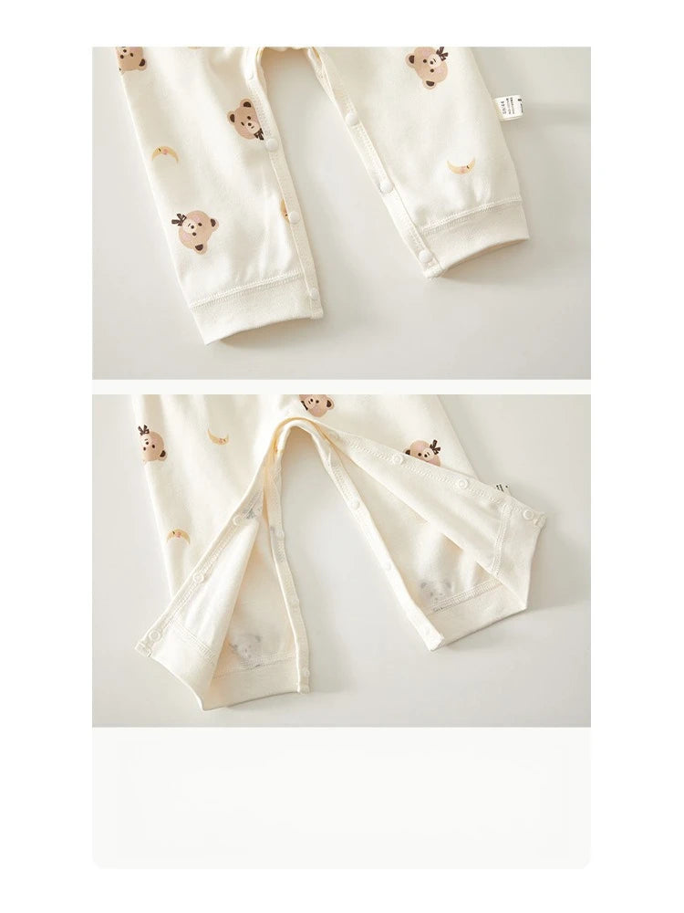 2-Piece Baby Cartoon Pyjama Set | Cotton Top & Pants Autumn Winter 0-18M
