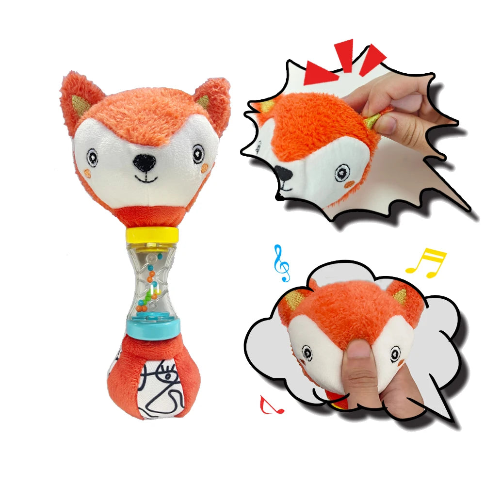 Baby Fox & Koala Hand Rattle Toy