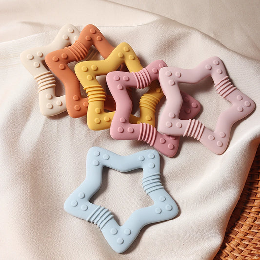 Baby Star & Heart Silicone Teether