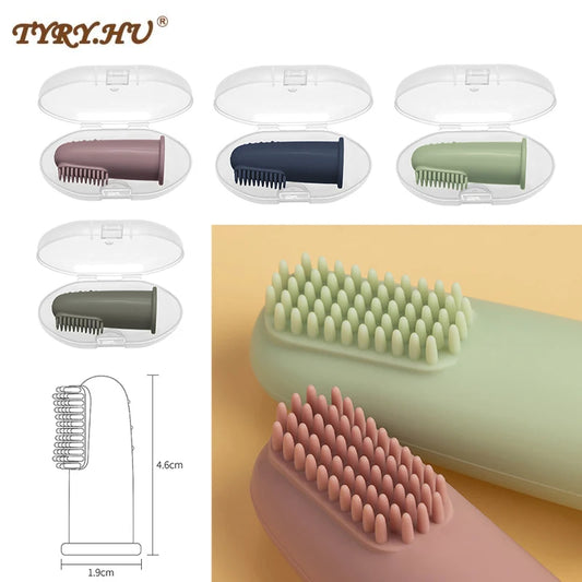 Soft Silicone Baby Finger Toothbrush | BPA-Free Infant Oral Care 0–24 Months