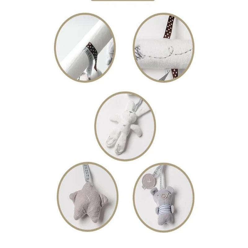Baby Rabbit Plush Hanging Stroller Toy