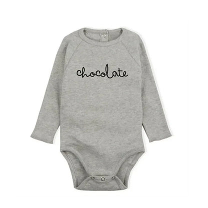 Newborn Romper — Organic Cotton Floral Print, Long Sleeve