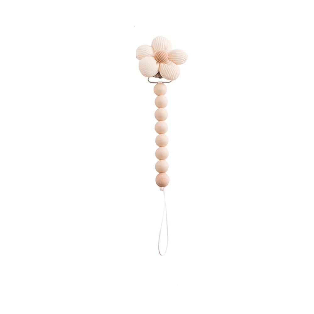 Baby Silicone Teether & Pacifier Chain Set