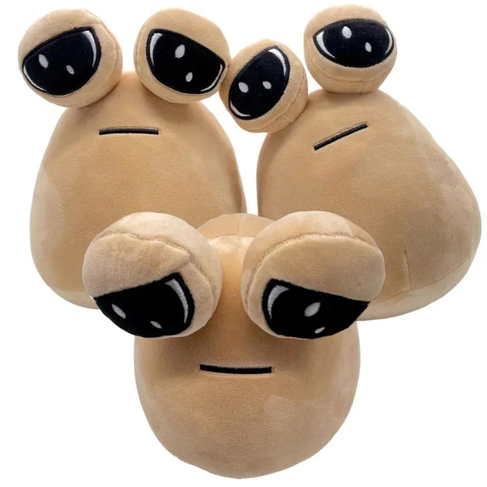 Pou Alien Plush Toy | Kawaii Anime Stuffed Doll for Kids