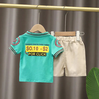Kids Cotton T-Shirt & Shorts Fashion Set | Boys & Girls Summer 2PCS