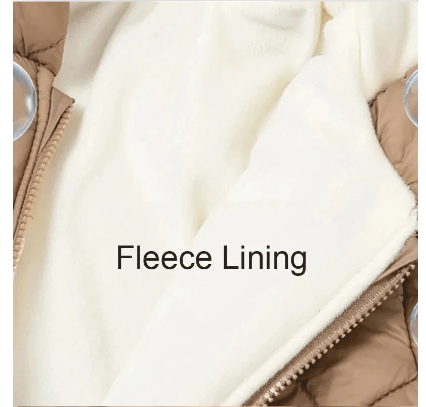 Winter Hooded Baby Romper — Fleece Lined, Warm & Cosy