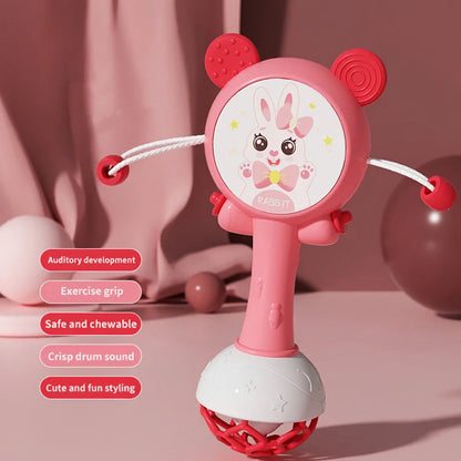 Baby Rattle Teether Hand Bell Toy