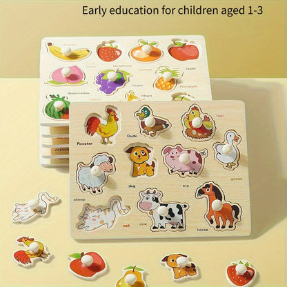 Montessori Shape Puzzle Board | Geometry Learning Toy for Toddlers & Preschoolers