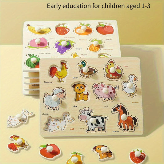 Montessori Shape Puzzle Board | Geometry Learning Toy for Toddlers & Preschoolers