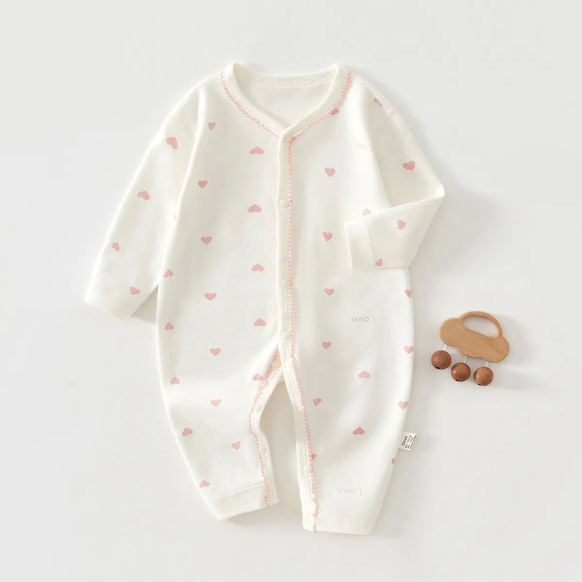 Baby Cotton Hoodie Jumpsuit | Boneless Seam Spring & Autumn Onesie 0-18 Months