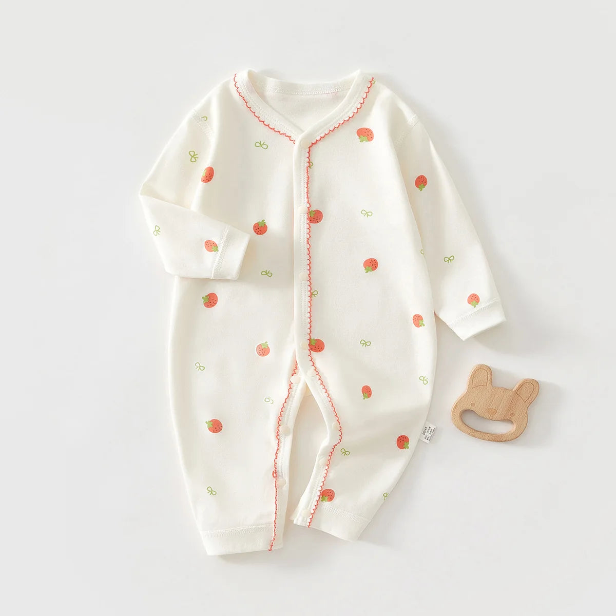 Baby Cotton Hoodie Jumpsuit | Boneless Seam Spring & Autumn Onesie 0-18 Months
