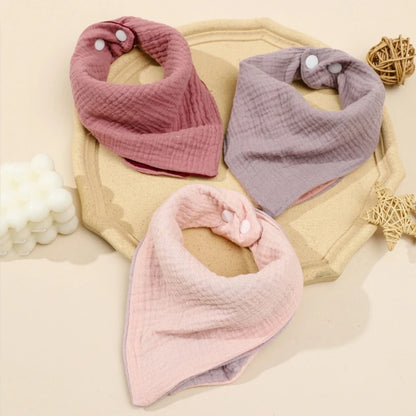 Baby Bandana Bib | Muslin Drool Bib for Teething Infants 0-12 Months