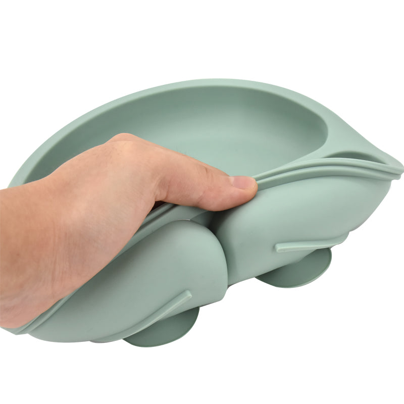 5-Piece Baby Silicone Tableware Set | Suction Plate, Bowl, Spoon & Fork | BPA-Free