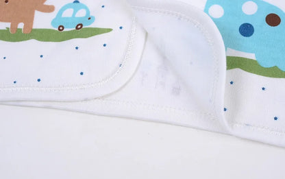 5-Piece Newborn Baby Clothing Set | Cartoon Cotton Tops & Pants 0-3 Months