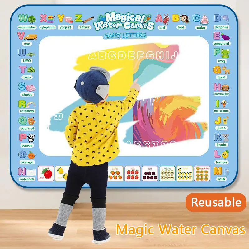 Kids Water Doodle Drawing Mat | Mess-Free Montessori Colouring Mat for Toddlers 3–8 Years