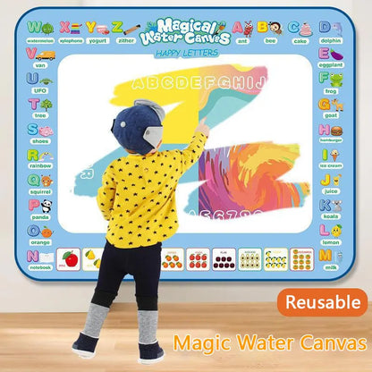 Kids Water Doodle Drawing Mat | Mess-Free Montessori Colouring Mat for Toddlers 3–8 Years