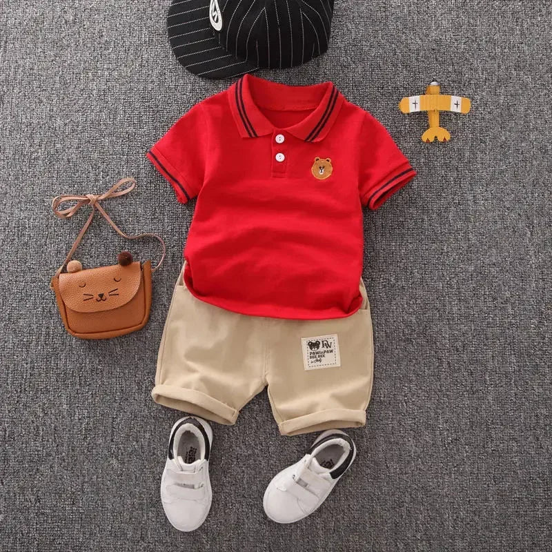 Kids Cotton T-Shirt & Shorts Fashion Set | Boys & Girls Summer 2PCS