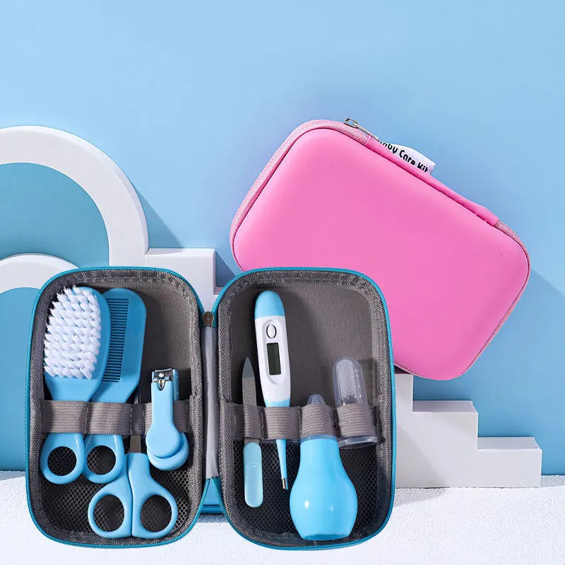 8-Piece Baby Grooming & Healthcare Kit | Nail, Hair & Thermometer Set for Newborns