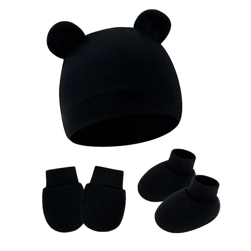 Baby Anti-Scratch Gloves & Foot Cover Set | Newborn Protection Kit