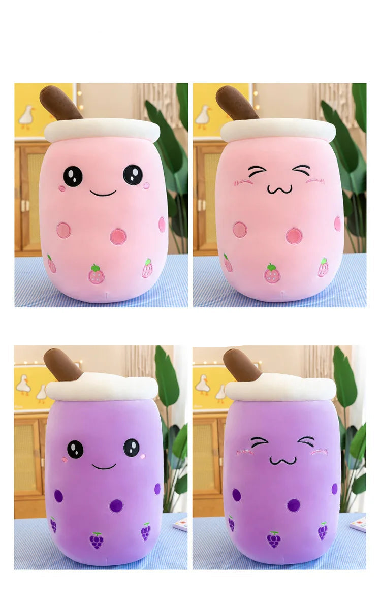 Kawaii Boba Bubble Tea Plush Toy | Soft Stuffed Milk Cup Pillow | 14 Styles | 24cm