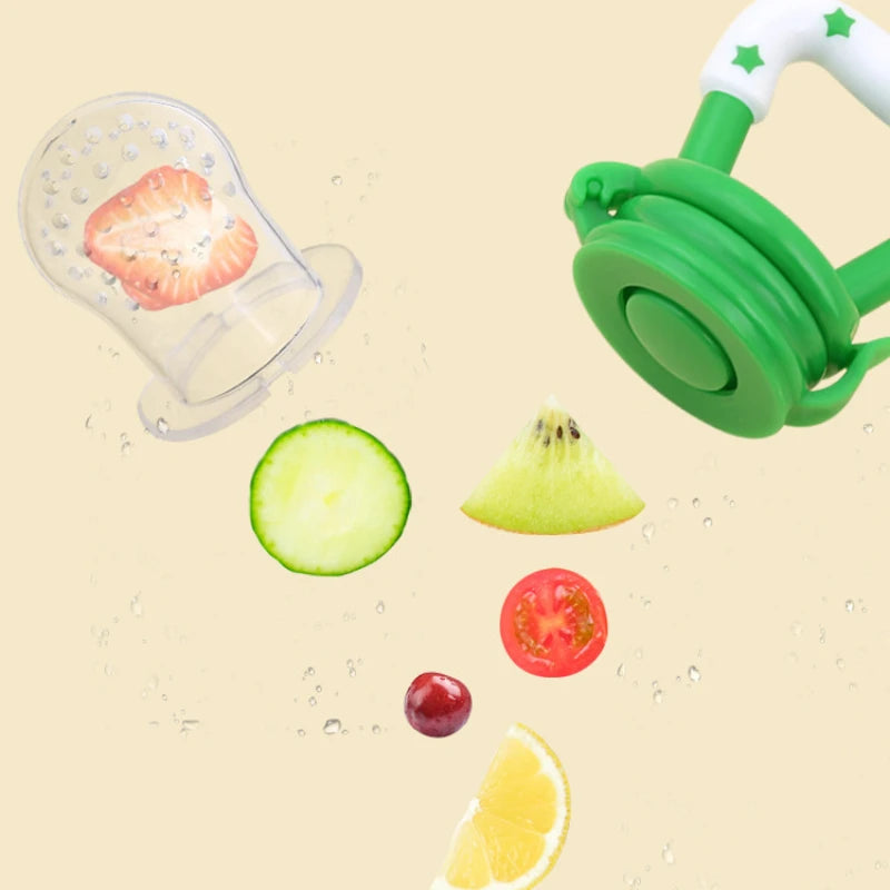 Silicone Baby Fruit Feeder Pacifier | Safe Molar Teether for Weaning 4–12 Months
