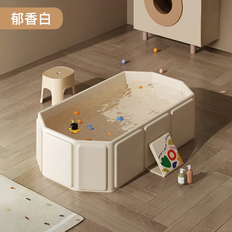 Large Foldable Baby Bathtub | Sit & Lie All-in-One Bath Tub for 0–5 Years