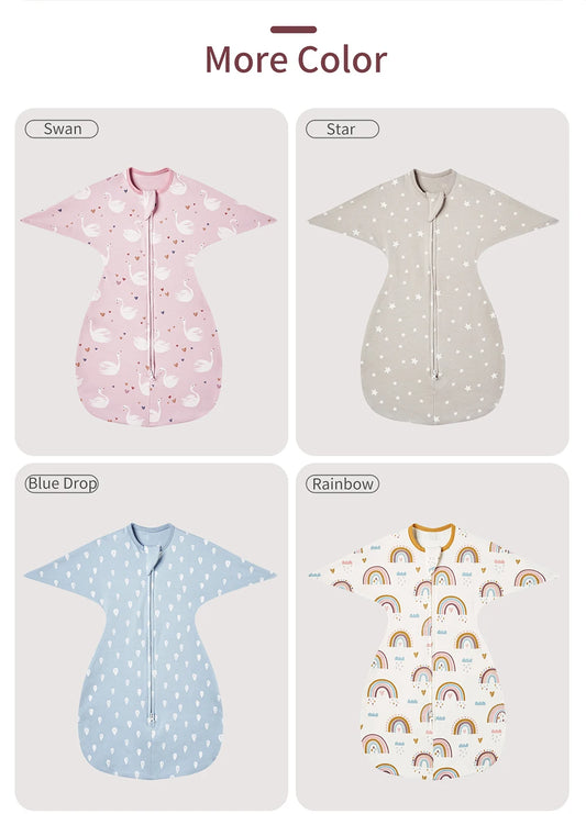 Baby Cotton Sleeping Bag | Anti-Startle Sleepsack for Newborns