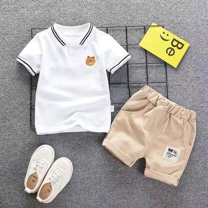 Kids Cotton T-Shirt & Shorts Fashion Set | Boys & Girls Summer 2PCS