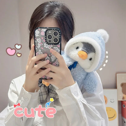 Cute Penguin Plush Toy | Soft Stuffed Animal with Clothes & Hat