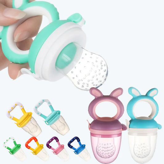Silicone Baby Fruit Feeder Pacifier | Safe Molar Teether for Weaning 4–12 Months
