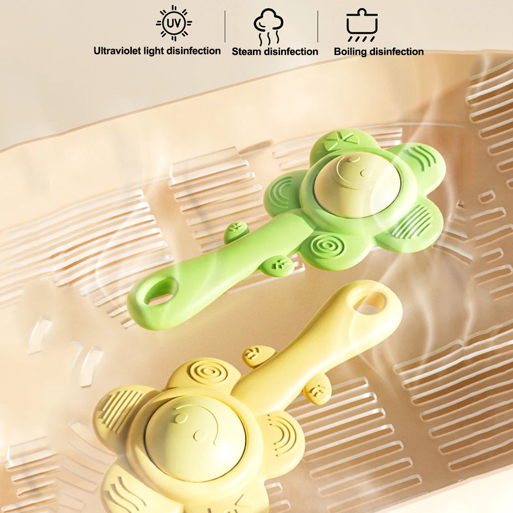 3-in-1 Baby Teething Rattle | Chewable Sensory Toy for Newborns & Infants