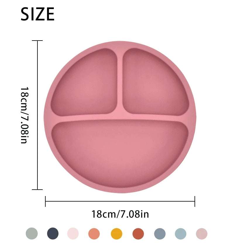 Baby Silicone Cartoon Dining Set | Plate, Cutlery & 4-Piece Options | BPA-Free