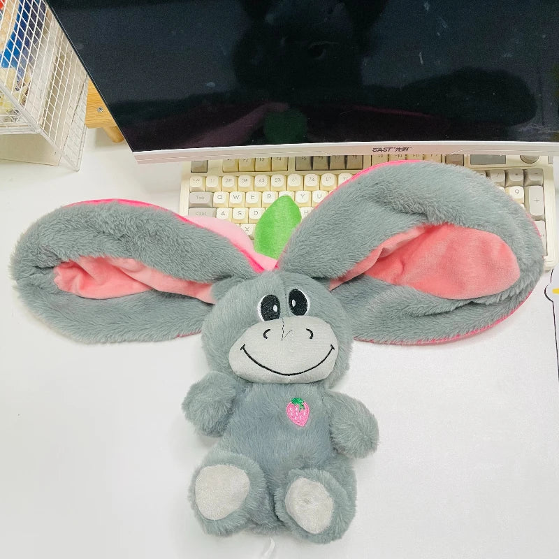 Strawberry Donkey Plush Toy | Soft 30cm Fruit Transform Sleeping Doll for Kids