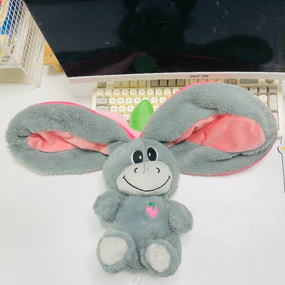 Strawberry Donkey Plush Toy | Soft 30cm Fruit Transform Sleeping Doll for Kids