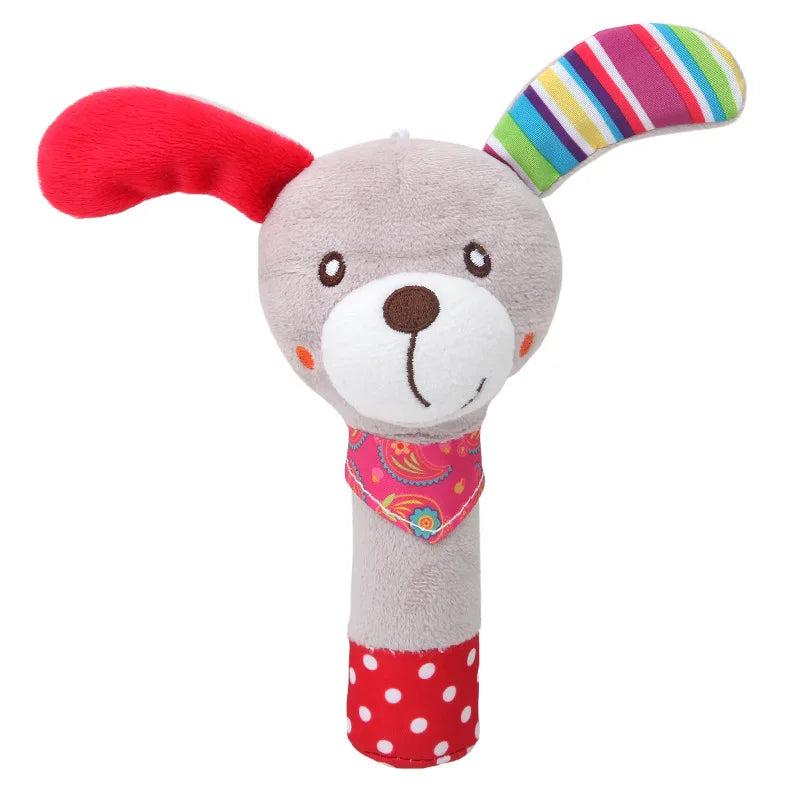 Baby Animal Plush Hand Bell Rattle Toy
