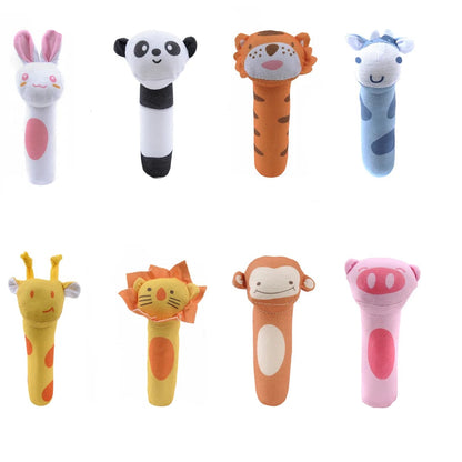 Baby Animal Plush Hand Bell Rattle Toy