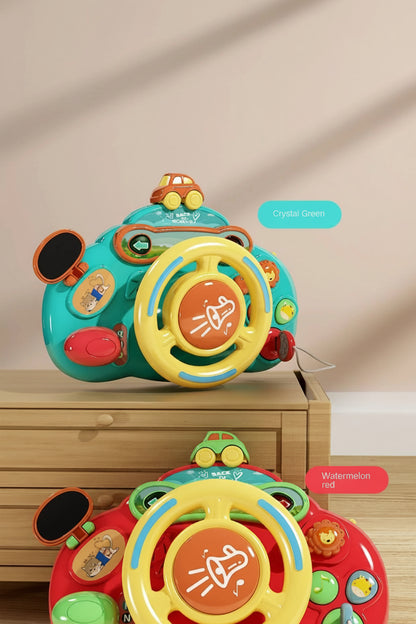 Baby Steering Wheel Toy | Electric Simulate Driving Toy for 0-36 Months