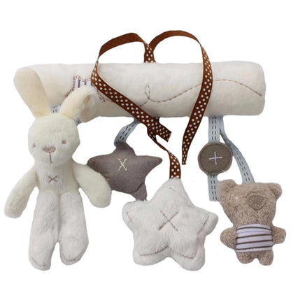 Baby Rabbit Plush Hanging Stroller Toy