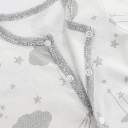 Baby Cartoon Print Romper | Soft Cotton Bodysuit for Newborns 0–9 Months