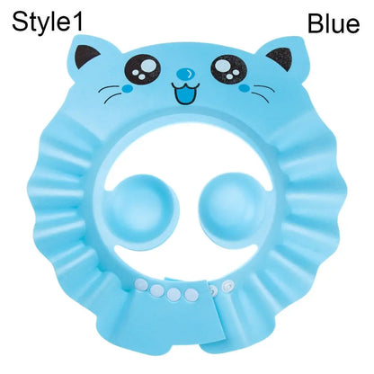 Baby Bath Shower Cap & Hair Shield | Waterproof Ear & Eye Protection | 3 Styles | Yellow, Pink & Blue