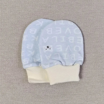 5 Pairs Baby No-Scratch Mittens | Soft Cotton Newborn Hand Mittens 0-3 Months