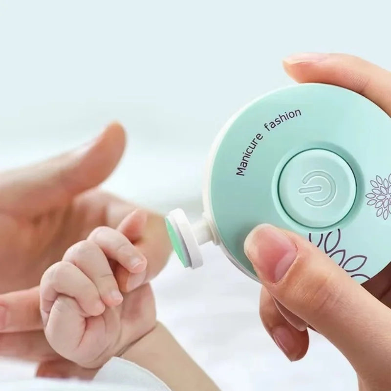 Electric Baby Nail Trimmer & Polisher | Quiet Safe Nail Care for Newborns