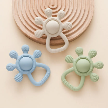 Baby Silicone Teether & Pacifier Chain Set