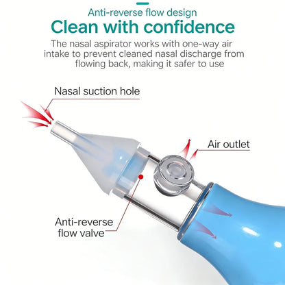 Silicone Baby Nasal Aspirator | Suction Pump Nose Cleaner | Single, 2-Pack & 3-Pack