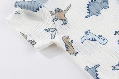 Baby Unisex Cotton Bodysuit 5-Pack | Short Sleeve Cartoon Print 0-12 Months