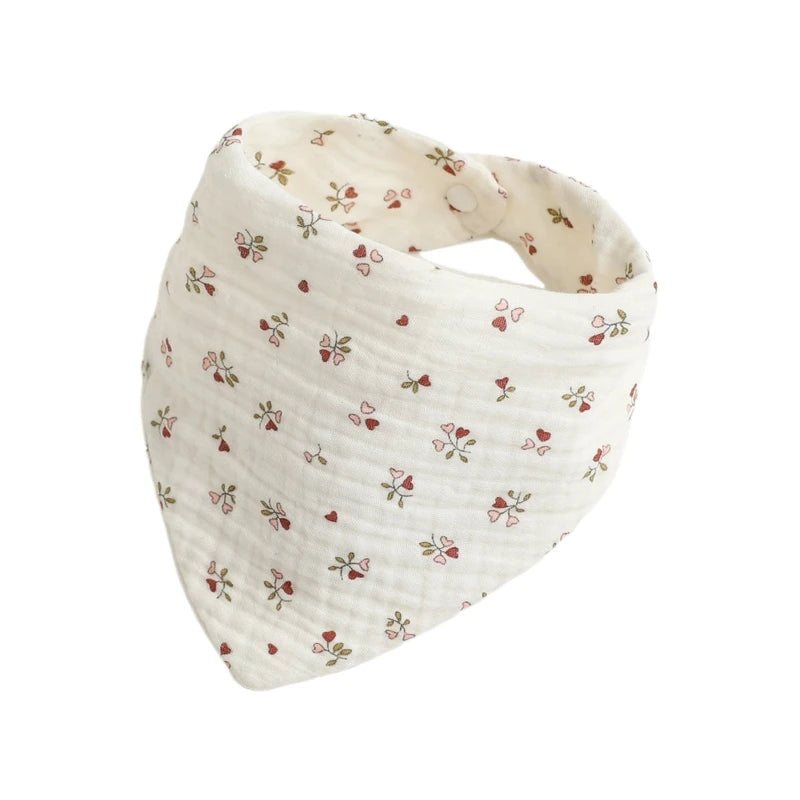 Baby Bandana Bib | Muslin Drool Bib for Teething Infants 0-12 Months
