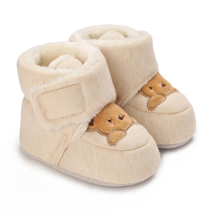 Baby First Walker Shoes | Soft Cartoon Cotton Shoes for Newborns 0–18 Months