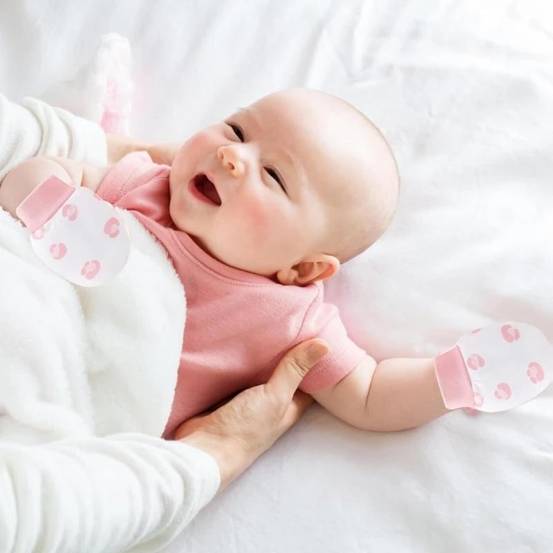 9 Pairs Baby Cotton No-Scratch Mittens | Newborn Hand Mittens Set