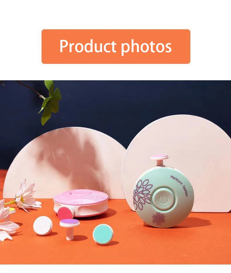Electric Baby Nail Trimmer & Polisher | Quiet Safe Nail Care for Newborns