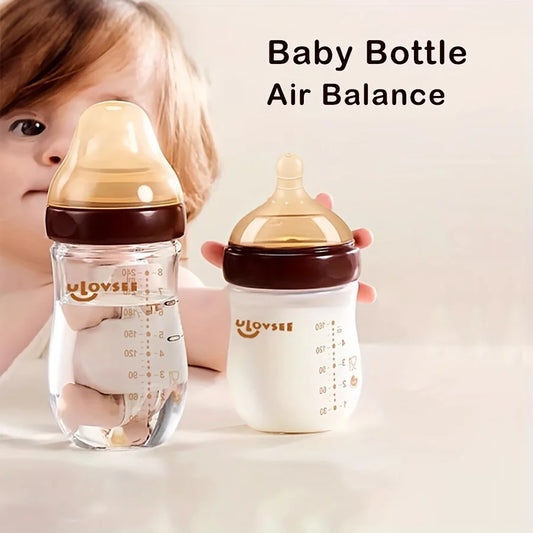 High Borosilicate Glass Baby Bottle | Wide-Neck Anti-Colic Feeding Bottle | 120ml, 160ml & 240ml
